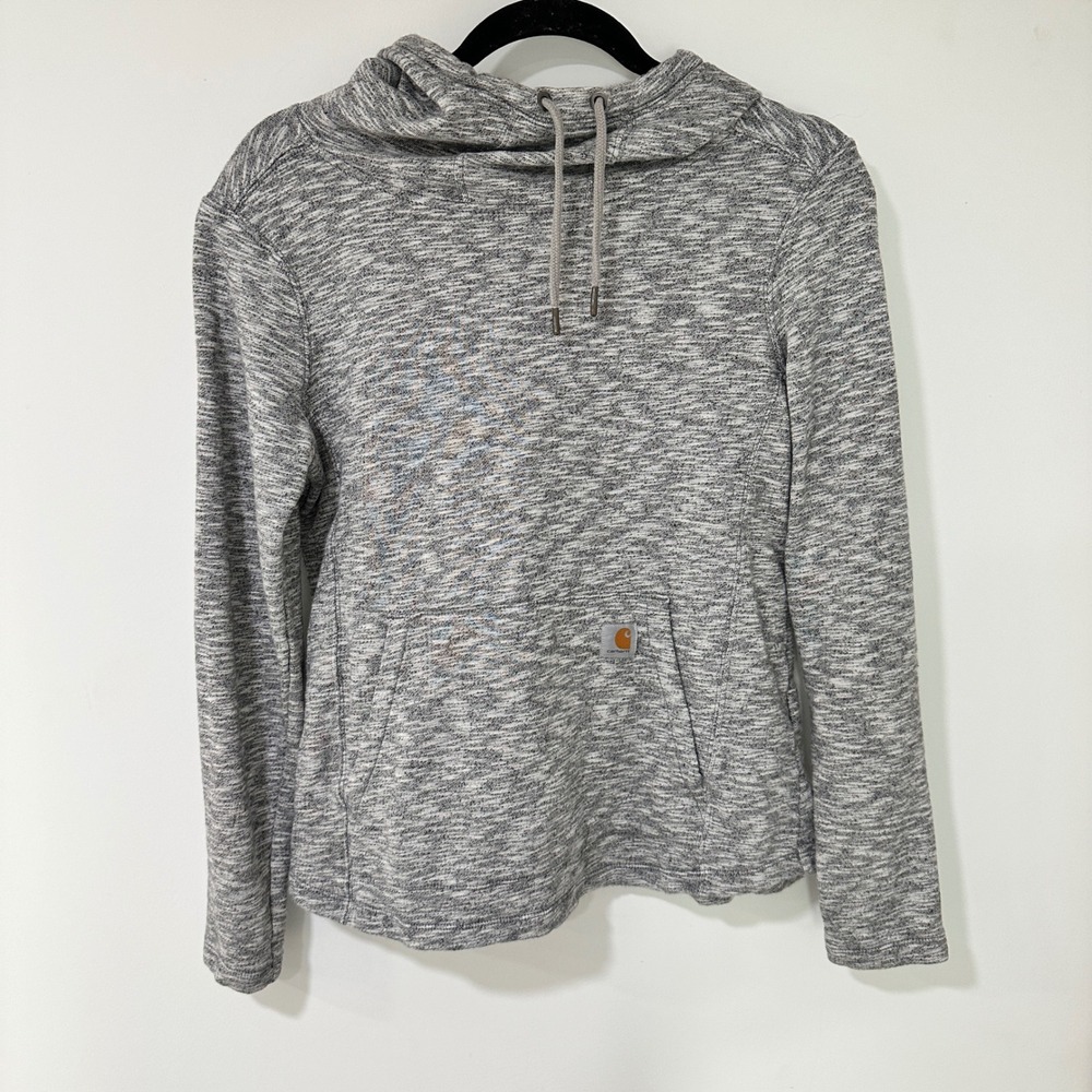 Carhartt Space Dye Knit Hoodie Womens Small Gray Slightly Fitted | Gorpcore